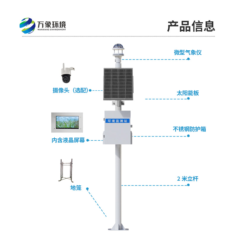 光學雨量監測站：采用純正弦紅外光源，高精度測量降雨量